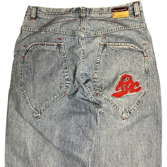 Rocawear Vintage Y2K Wide Leg Big Pocket Skater Jeans - Picture 5 of 7